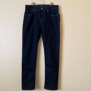 NWT 7 For All Mankind Slimmy Slim Straight Jeans - Talla 34 - Dark Wash